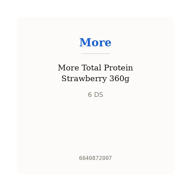 More Total Protein Strawberry 360g