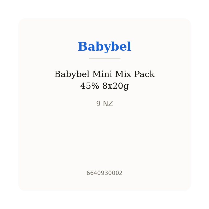 Babybel Mini Mix Pack 45% 8x20g