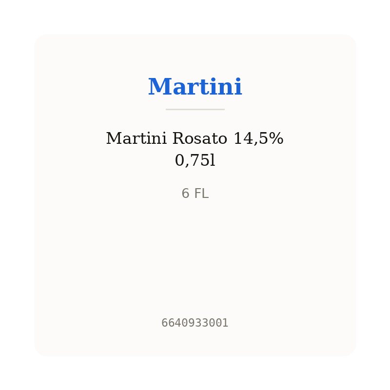 Martini Rosato 14,5% 0,75l