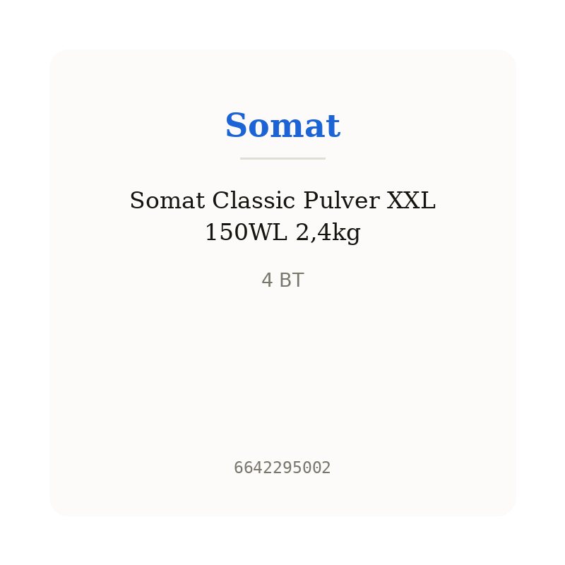 Somat Classic Pulver XXL 150WL 2,4kg