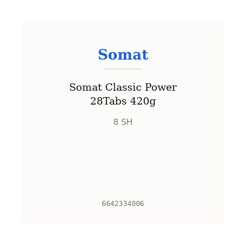 Somat Classic Power 28Tabs 420g