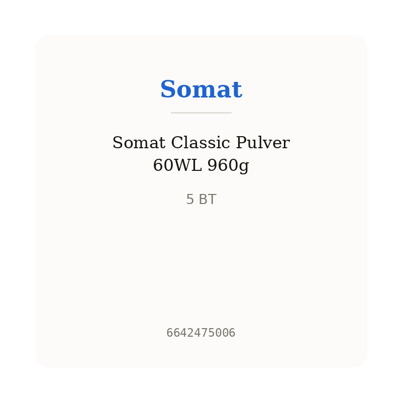Somat Classic Pulver 60WL 960g
