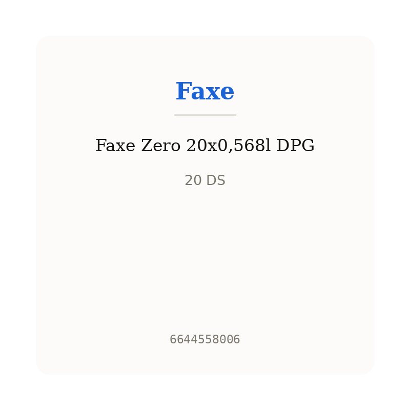 Faxe Zero 20x0,568l DPG