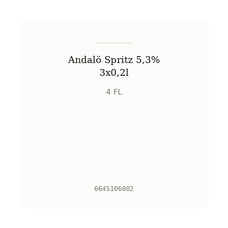 Andalö Spritz 5,3% 3x0,2l