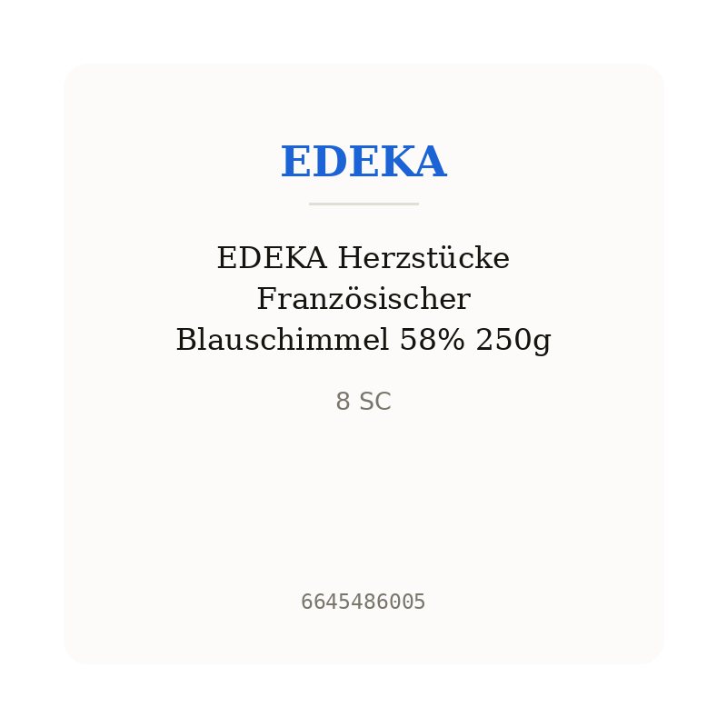 EDEKA Herzstücke Französischer Blauschimmel 58% 250g