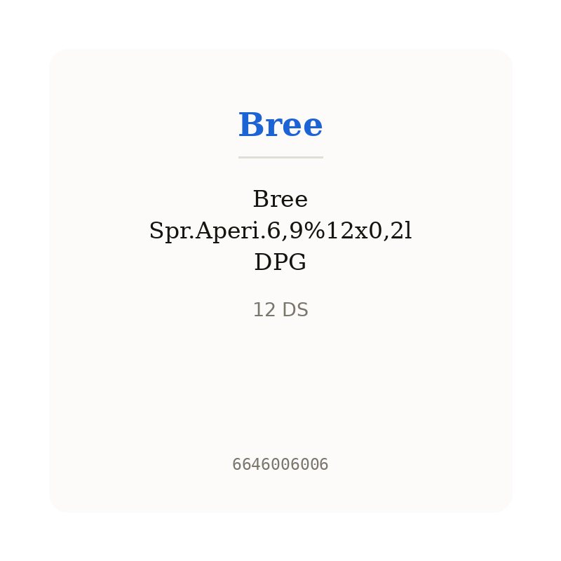 Bree Spr.Aperi.6,9%12x0,2l DPG