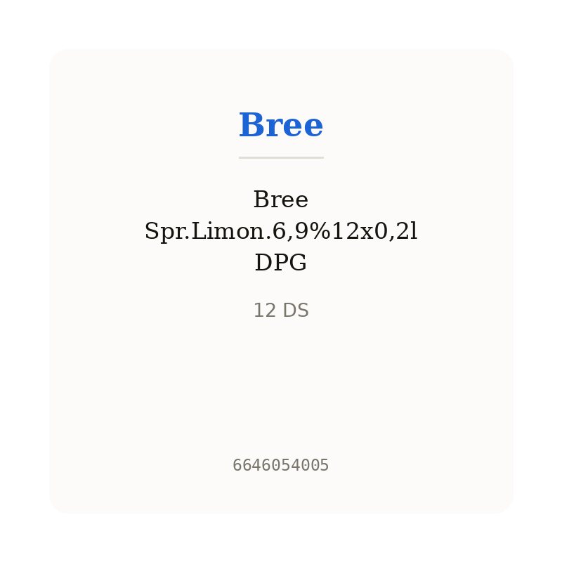 Bree Spr.Limon.6,9%12x0,2l DPG