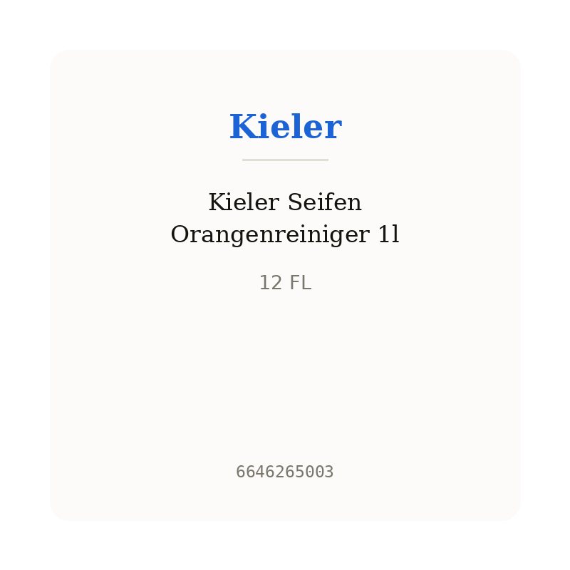 Kieler Seifen Orangenreiniger 1l