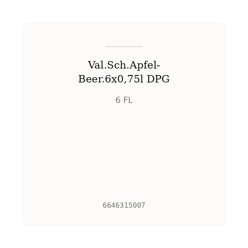 Val.Sch.Apfel-Beer.6x0,75l DPG