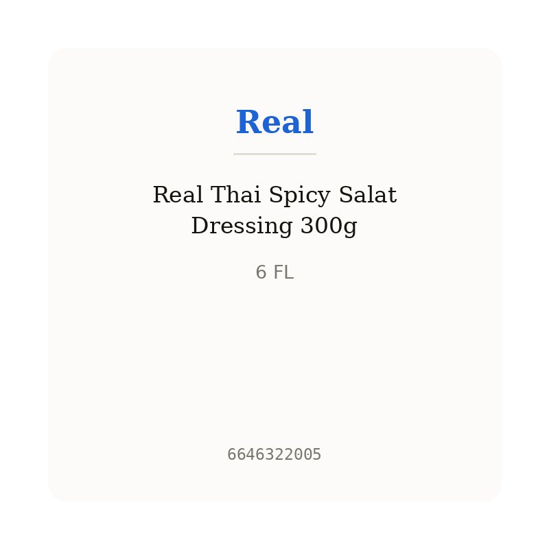 Real Thai Spicy Salat Dressing 300g