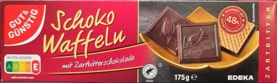 GUT&GÜNSTIG Schoko Waffeln Zartbitter 175g