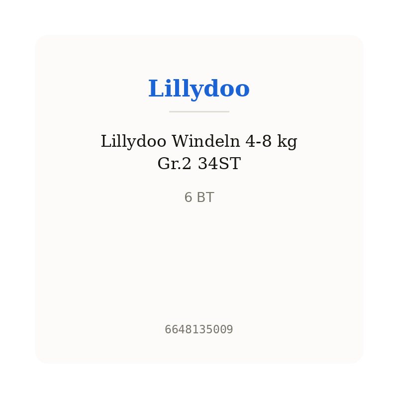 Lillydoo Windeln 4-8 kg Gr.2 34ST