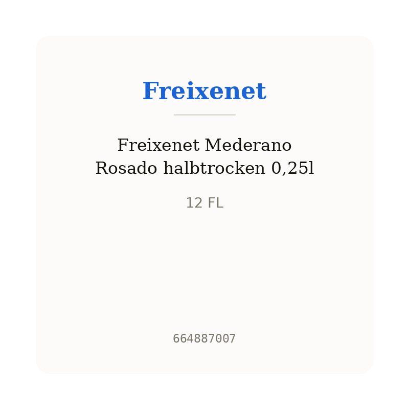 Freixenet Mederano Rosado halbtrocken 0,25l