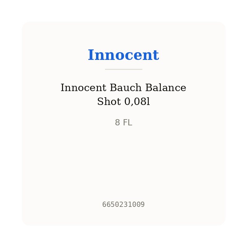 Innocent Bauch Balance Shot 0,08l