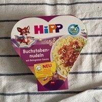 Bio Hipp Nudel ABC mit Bolognese Sauce 250g