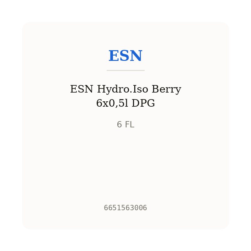 ESN Hydro.Iso Berry 6x0,5l DPG