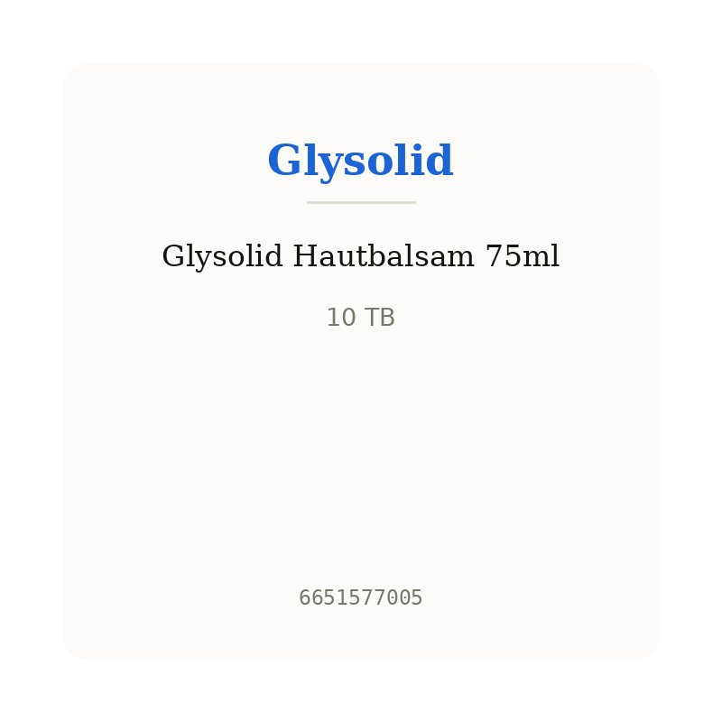 Glysolid Hautbalsam 75ml