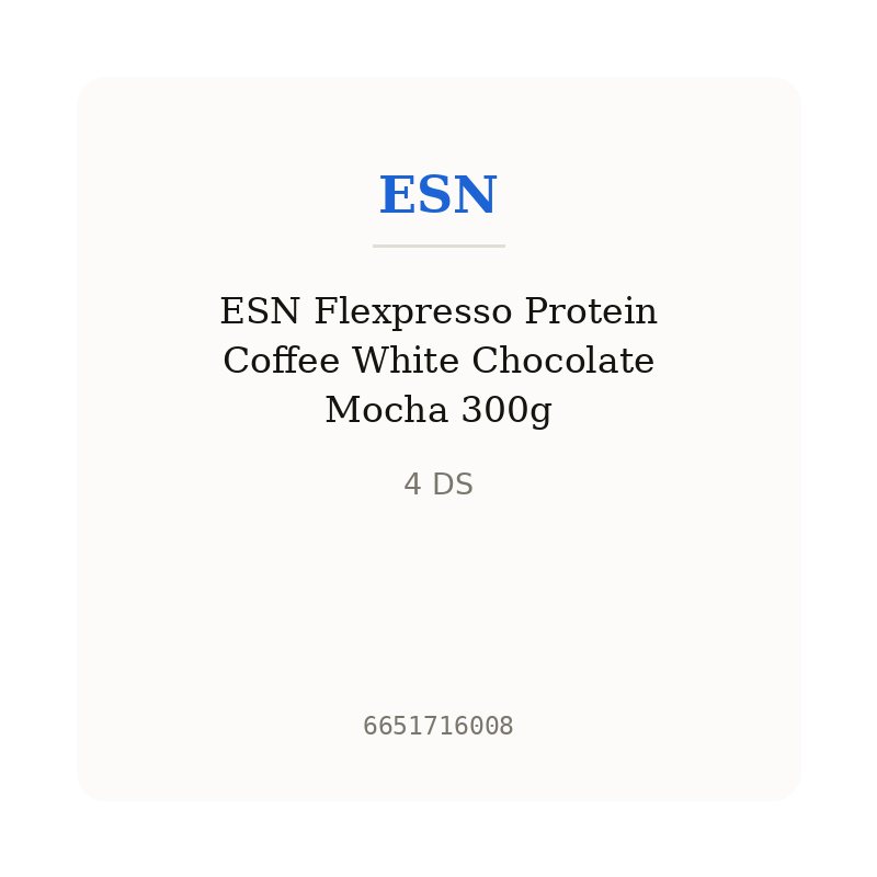 ESN Flexpresso Protein Coffee White Chocolate Mocha 300g