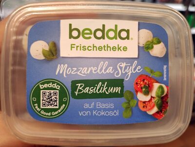 bedda Mozzarella Style Minis Basilikum 125g