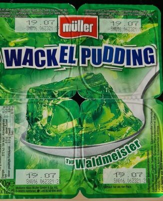 Müller Wackelpudding Waldmeister 4x125g