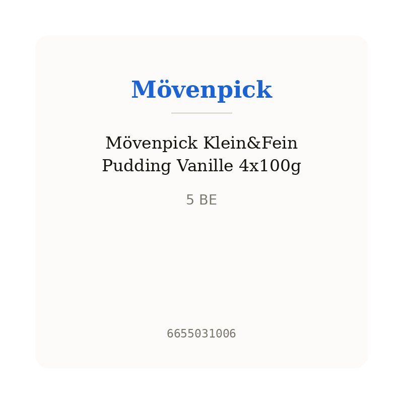 Mövenpick Klein&Fein Pudding Vanille 4x100g