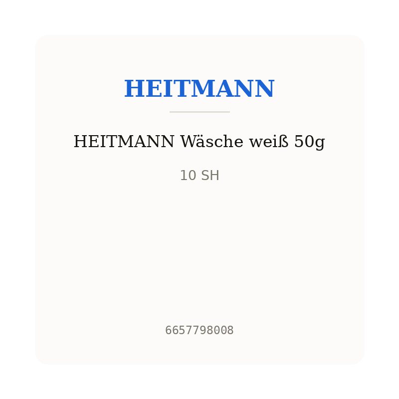 HEITMANN Wäsche weiß 50g