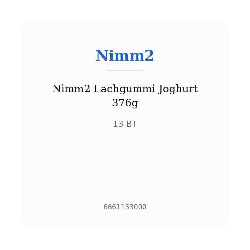 Nimm2 Lachgummi Joghurt 376g