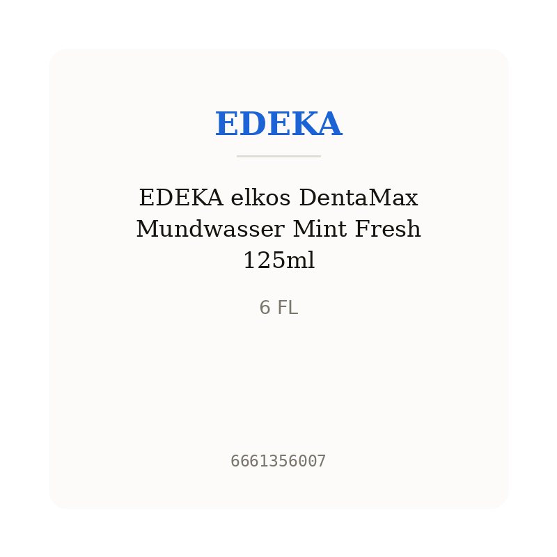 EDEKA elkos DentaMax Mundwasser Mint Fresh 125ml