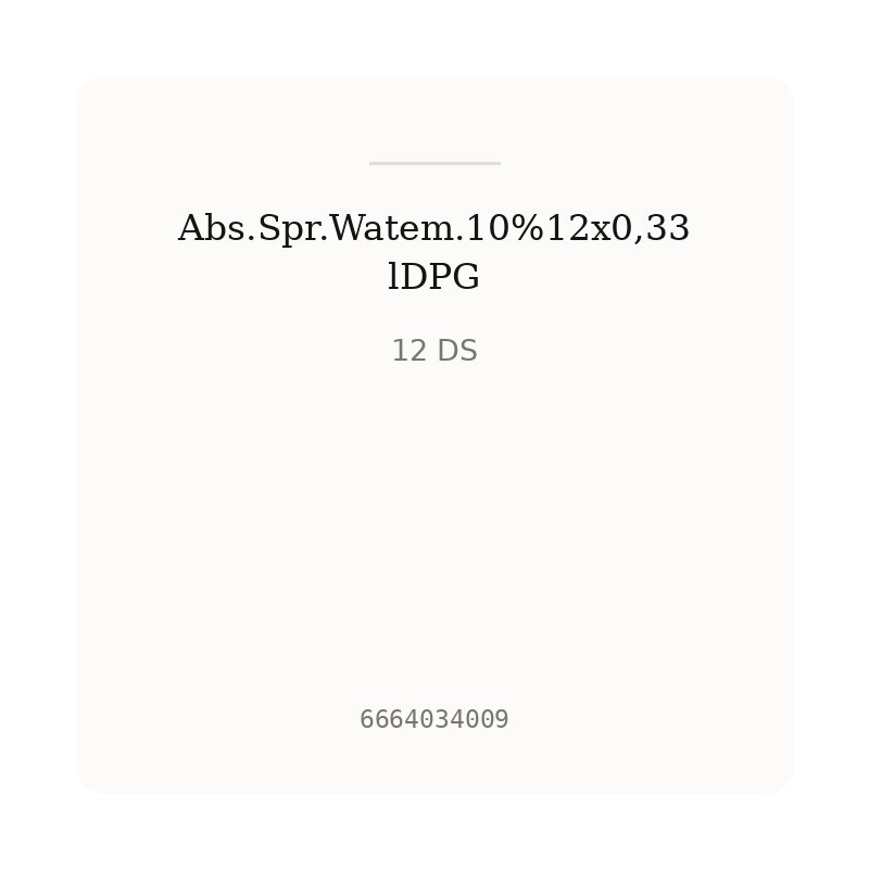 Abs.Spr.Watem.10%12x0,33lDPG
