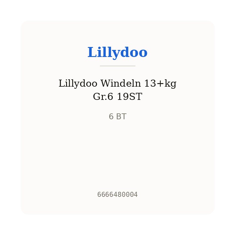 Lillydoo Windeln 13+kg Gr.6 19ST