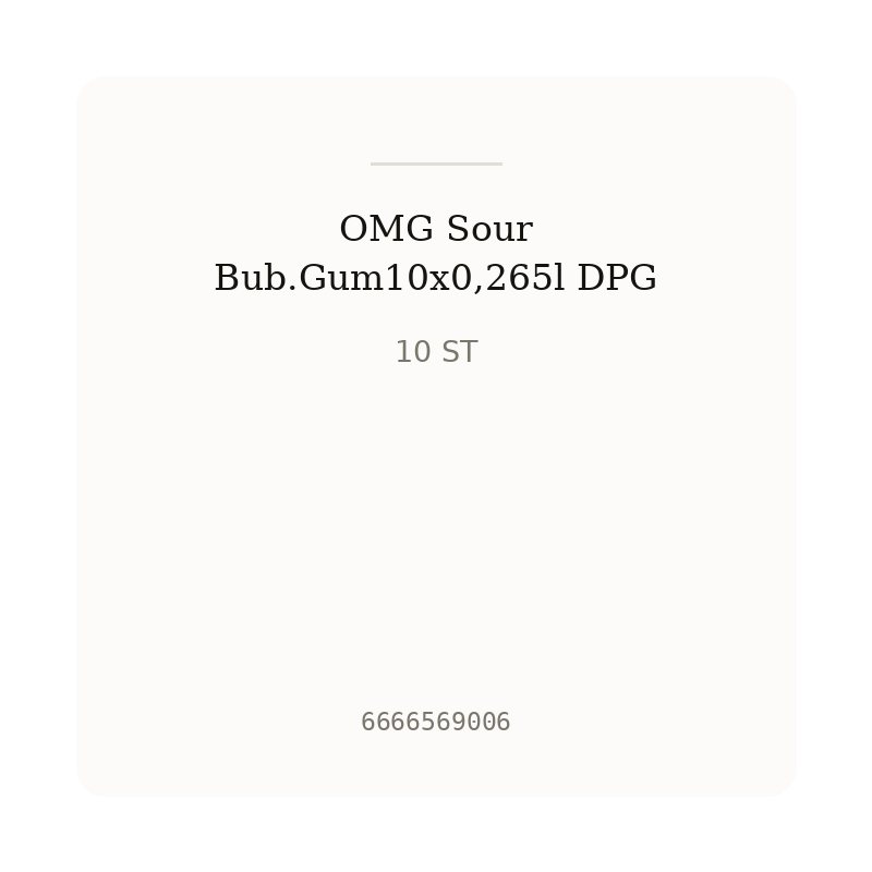 OMG Sour Bub.Gum10x0,265l DPG