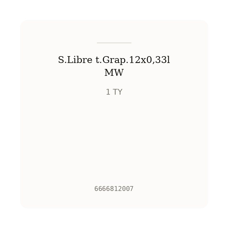 S.Libre t.Grap.12x0,33l MW