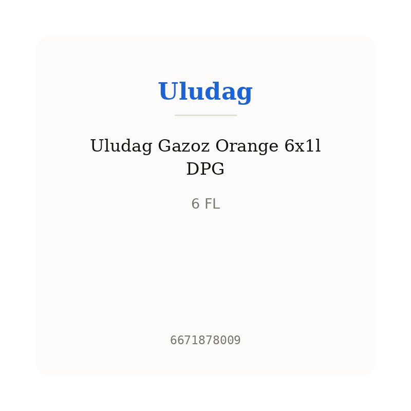 Uludag Gazoz Orange 6x1l DPG
