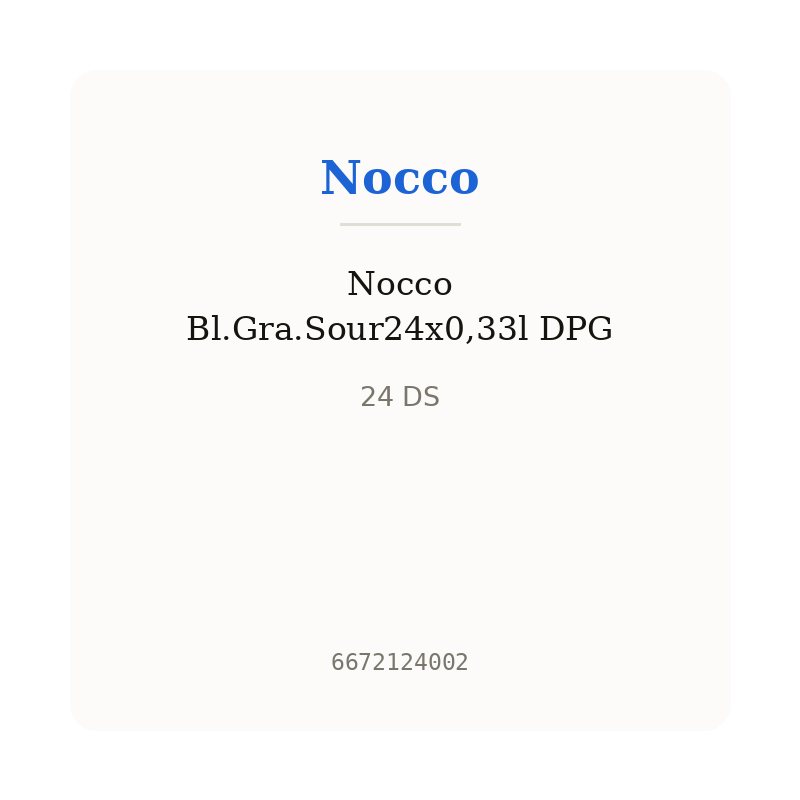Nocco Bl.Gra.Sour24x0,33l DPG