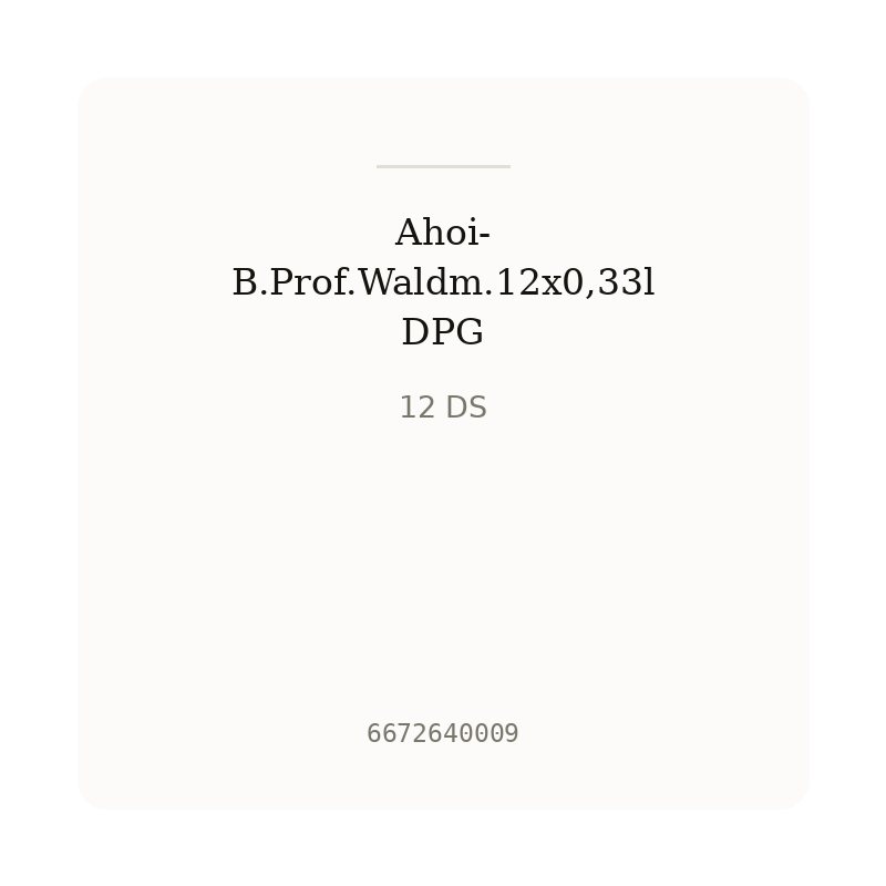 Ahoi-B.Prof.Waldm.12x0,33l DPG