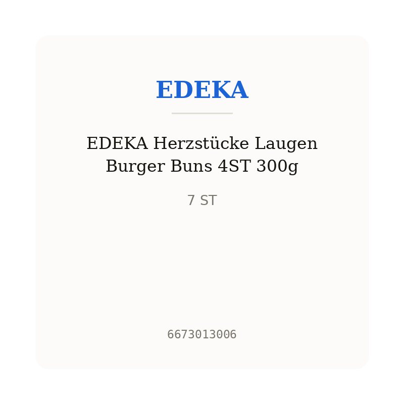 EDEKA Herzstücke Laugen Burger Buns 4ST 300g