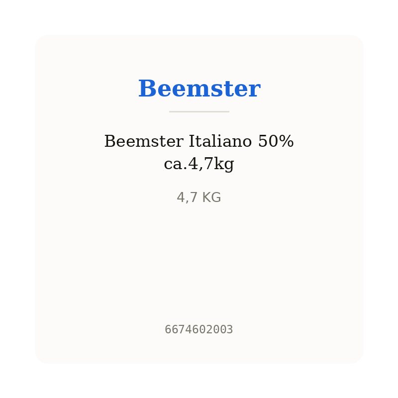 Beemster Italiano 50% ca.4,7kg