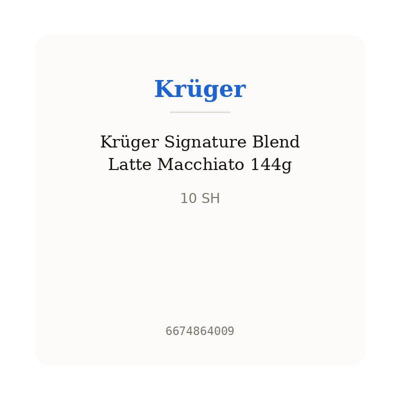 Krüger Signature Blend Latte Macchiato 144g