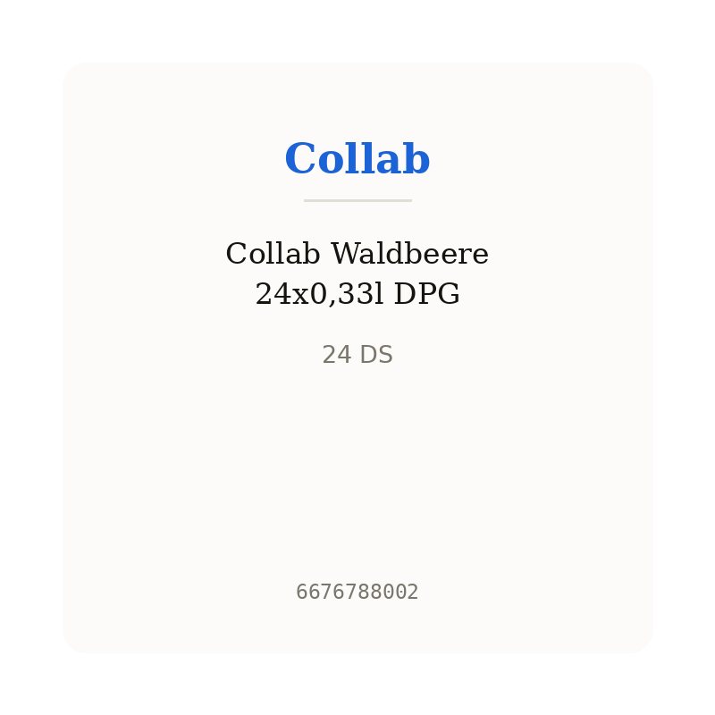 Collab Waldbeere 24x0,33l DPG