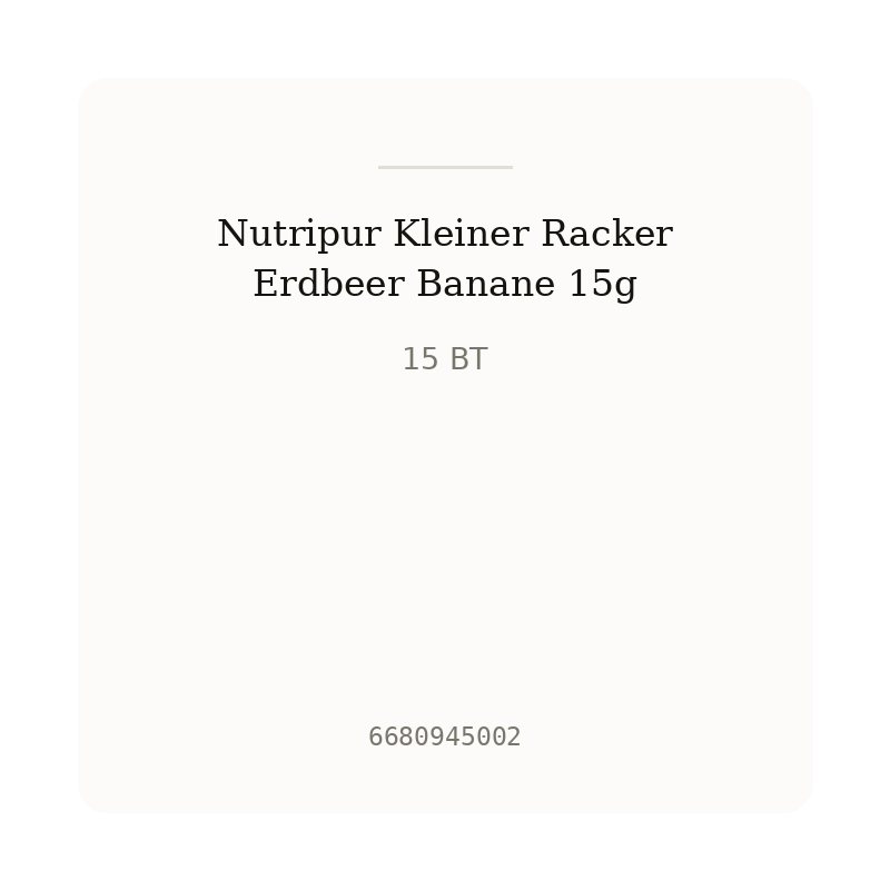 Nutripur Kleiner Racker Erdbeer Banane 15g