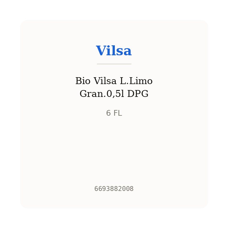 Bio Vilsa L.Limo Gran.0,5l DPG