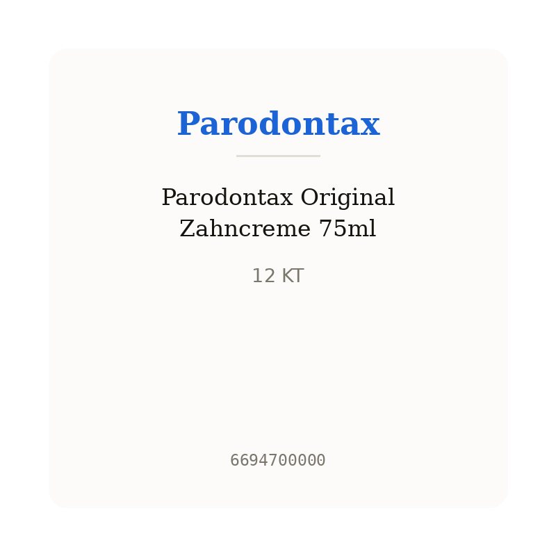 Parodontax Original Zahncreme 75ml