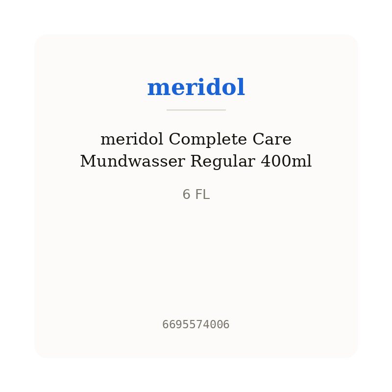 meridol Complete Care Mundwasser Regular 400ml