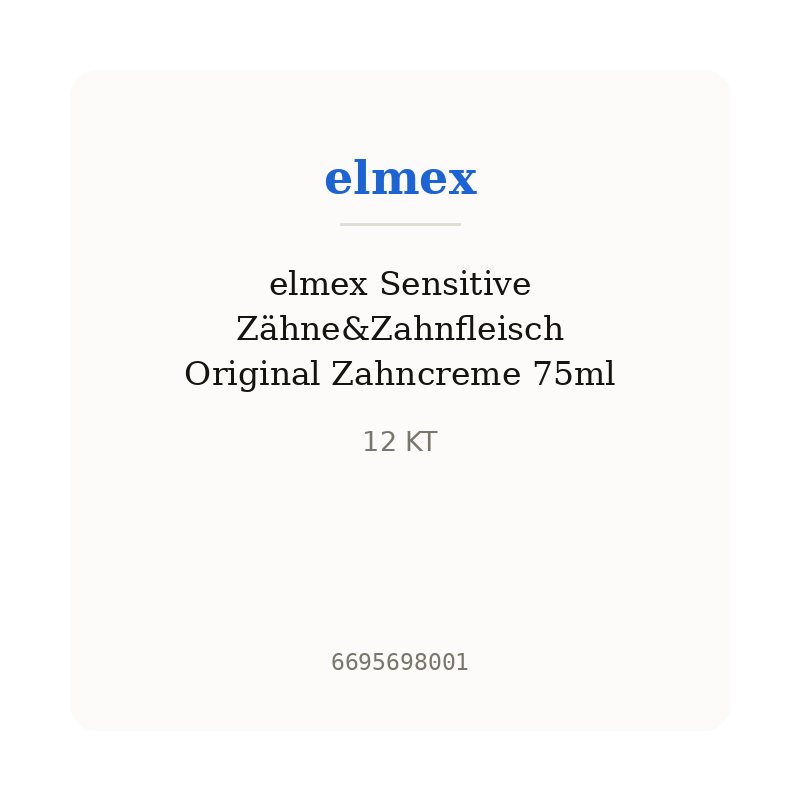 elmex Sensitive Zähne&Zahnfleisch Original Zahncreme 75ml