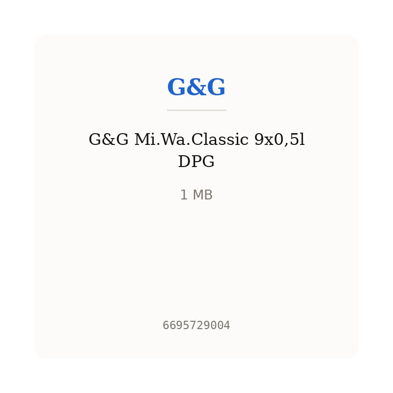 G&G Mi.Wa.Classic 9x0,5l DPG
