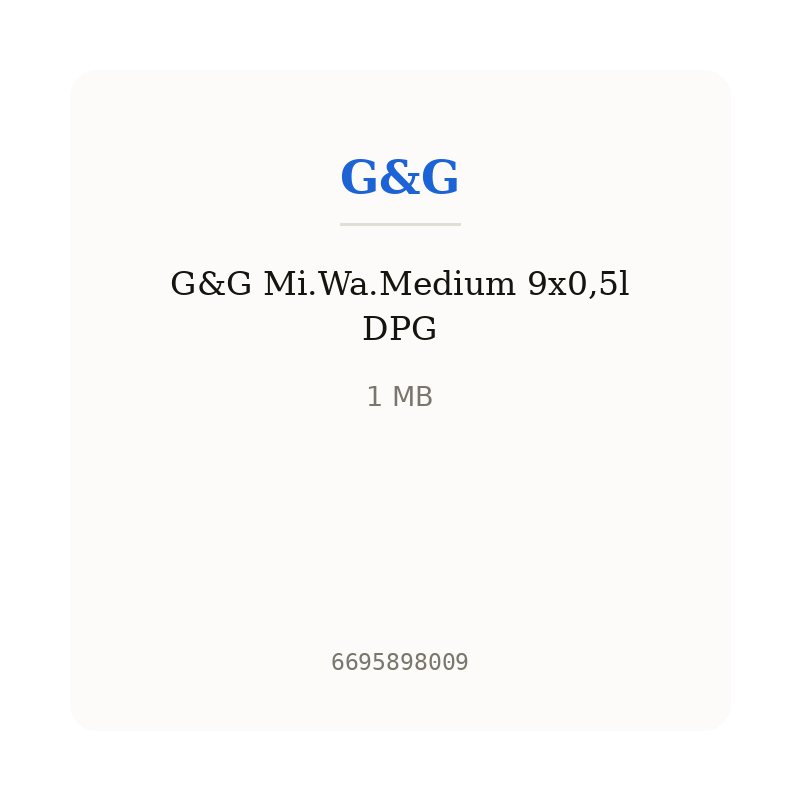 G&G Mi.Wa.Medium 9x0,5l DPG