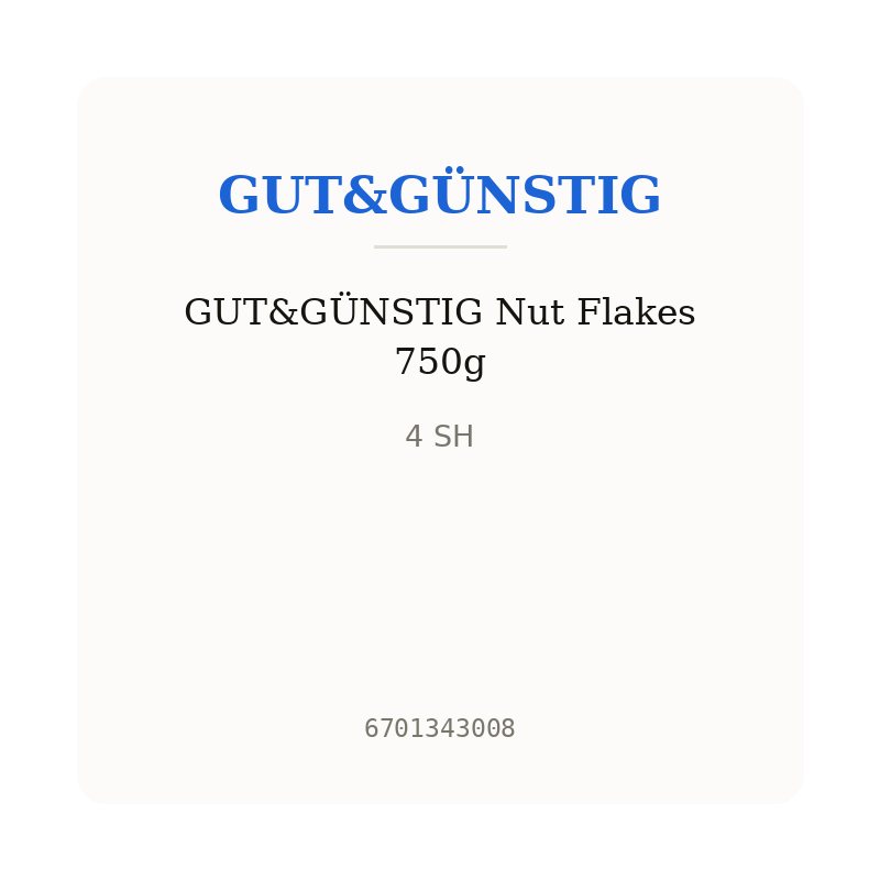 GUT&GÜNSTIG Nut Flakes 750g