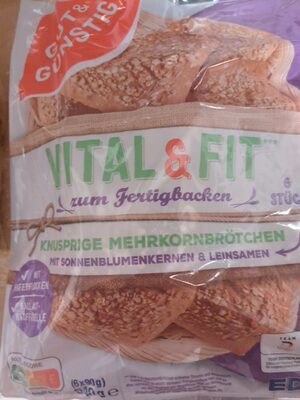 GUT&GÜNSTIG Vital&Fit Mehrkornbrötchen 540g