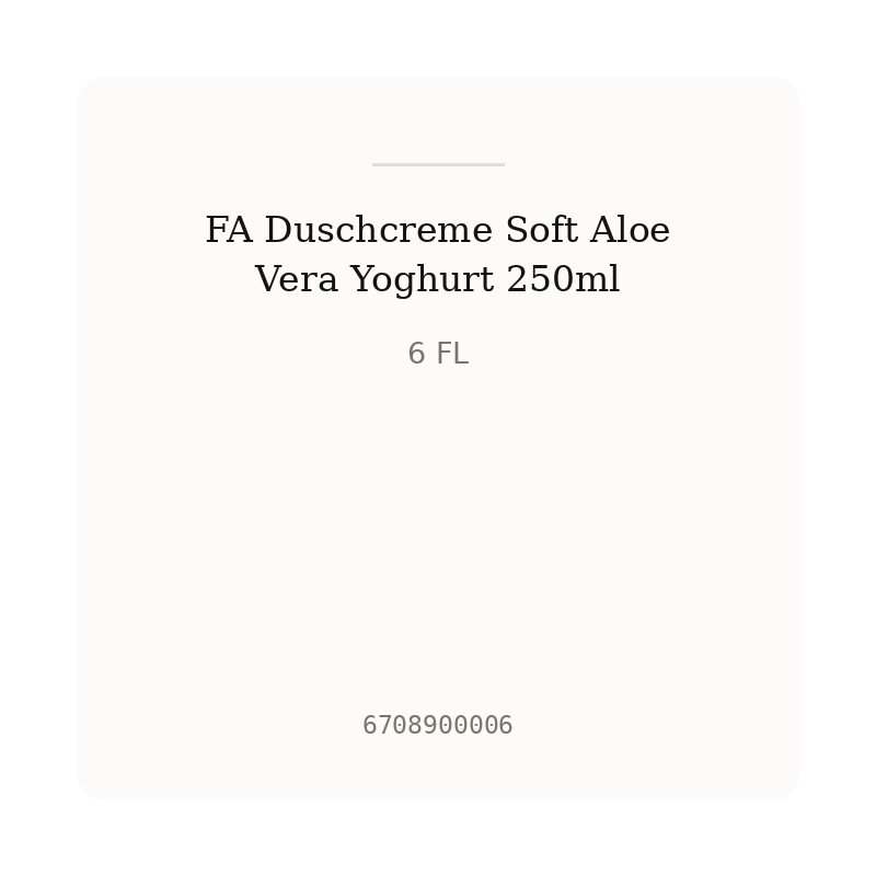 FA Duschcreme Soft Aloe Vera Yoghurt 250ml