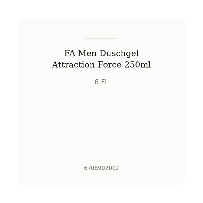 FA Men Duschgel Attraction Force 250ml